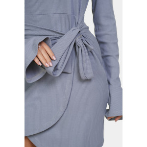 Платье женское "Вэнди" лапша (р-ры: 46-56) серый