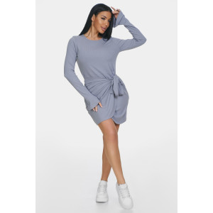 Платье женское "Вэнди" лапша (р-ры: 46-56) серый