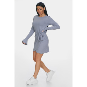 Платье женское "Вэнди" лапша (р-ры: 46-56) серый