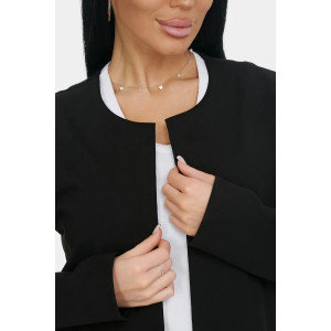 Кардиган женский "Луна" футер 2-х нитка (р-ры: 50-64) черный