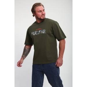 Футболка мужская ФМП-001 кулирка (р-ры: 46-56) хаки Hunter
