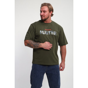 Футболка мужская ФМП-001 кулирка (р-ры: 46-56) хаки Hunter