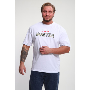 Футболка мужская ФМП-001 кулирка (р-ры: 46-56) белый Hunter