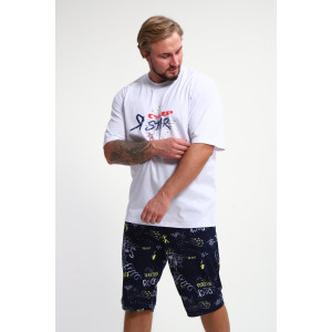 Футболка мужская ФМП-001 кулирка (р-ры: 46-56) белый Super Star