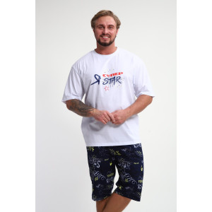 Футболка мужская ФМП-001 кулирка (р-ры: 46-56) белый Super Star