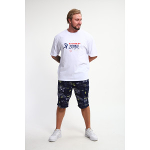 Футболка мужская ФМП-001 кулирка (р-ры: 46-56) белый Super Star