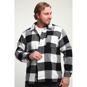 Рубашка мужская РМК-01 смесовая ткань (р-ры: 46-58) черный