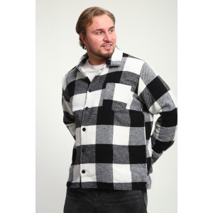 Рубашка мужская РМК-01 смесовая ткань (р-ры: 46-58) черный