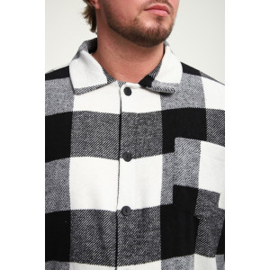 Рубашка мужская РМК-01 смесовая ткань (р-ры: 46-58) черный