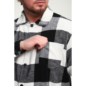 Рубашка мужская РМК-01 смесовая ткань (р-ры: 46-58) черный