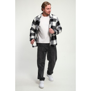 Рубашка мужская РМК-01 смесовая ткань (р-ры: 46-58) черный