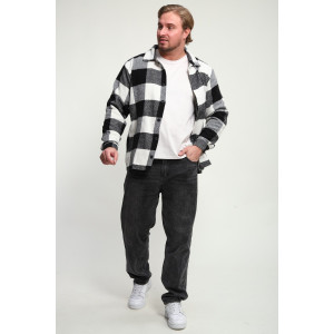 Рубашка мужская РМК-01 смесовая ткань (р-ры: 46-58) черный