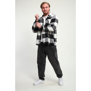 Рубашка мужская РМК-01 смесовая ткань (р-ры: 46-58) черный