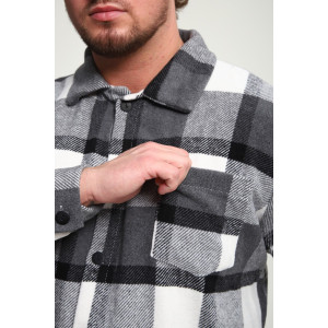 Рубашка мужская РМК-01 смесовая ткань (р-ры: 46-58) серый