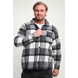 Рубашка мужская РМК-01 смесовая ткань (р-ры: 46-58) серый