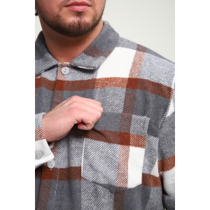 Рубашка мужская РМК-01 смесовая ткань (р-ры: 46-58) хаки