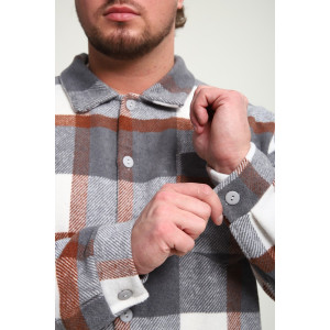 Рубашка мужская РМК-01 смесовая ткань (р-ры: 46-58) хаки