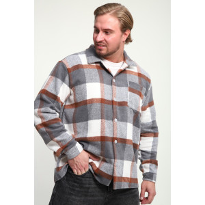 Рубашка мужская РМК-01 смесовая ткань (р-ры: 46-58) хаки