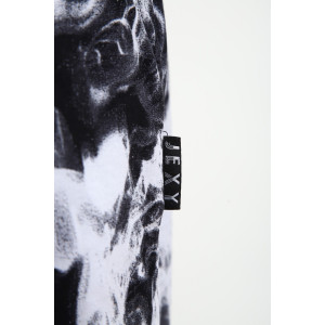 Шорты мужские ШМ-03 кулирка (р-ры: 46-56) черный-белый дым