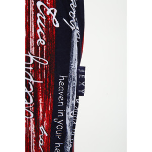 Шорты мужские ШМ-03 кулирка (р-ры: 46-56) синий-красный-белый полосы с буквами love