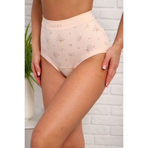Трусы женские №64972 хлопок стрейч (р-ры: 48-50) бежевый