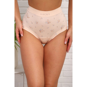 Трусы женские №64972 хлопок стрейч (р-ры: 48-50) бежевый