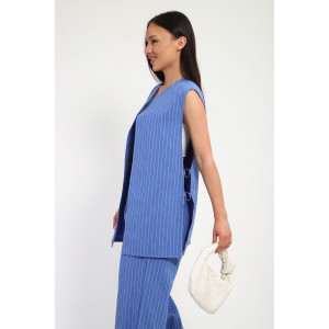 Костюм двойка женский К1379.1 искусственный лен (р-ры: 48-62)