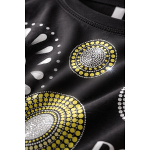 Футболка женская F9702 "Dream Sun" хлопок стрейч (р-ры: 56-66) черный