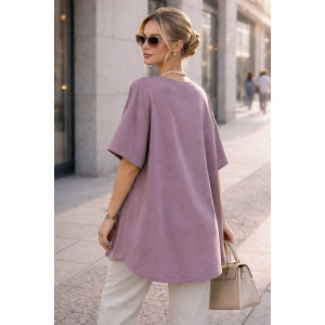 Футболка женская F9702 "Dream Sun" хлопок стрейч (р-ры: 56-66) сухая роза