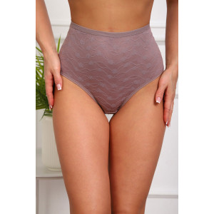Трусы женские №64970 хлопок стрейч+кружево (р-ры: 48-52) капучино