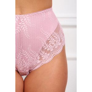 Трусы женские №64969 хлопок стрейч+кружево (р-ры: 48-52) пудра