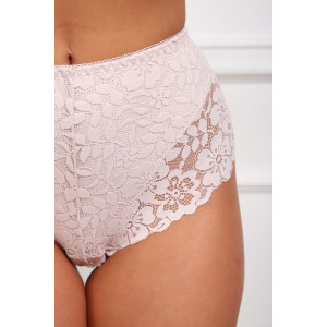Трусы женские №64968 хлопок стрейч+кружево (р-ры: 46-50) бежевый
