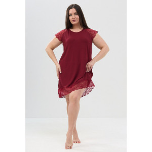 Сорочка женская №85401 вискоза (р-ры: 52-62) бордовый