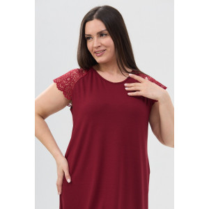 Сорочка женская №85401 вискоза (р-ры: 52-62) бордовый