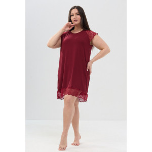 Сорочка женская №85401 вискоза (р-ры: 52-62) бордовый