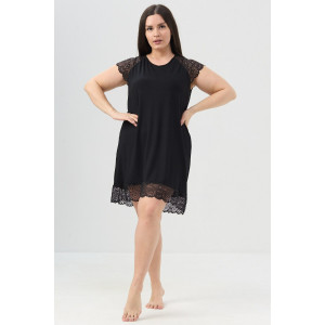 Сорочка женская №85401 вискоза (р-ры: 52-62) черный