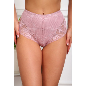 Трусы женские №64966 хлопок стрейч+кружево (р-ры: 48-52) пудра