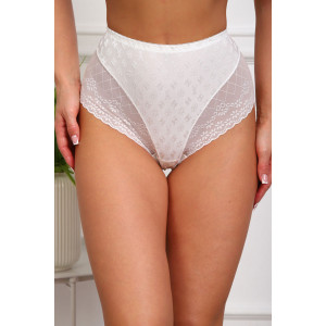 Трусы женские №64962 кружево+нейлон (р-ры: 50-54) белый
