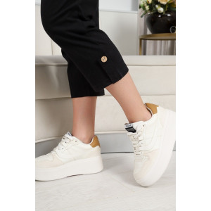 Костюм двойка женский 634 "Листья" кулирка (р-ры: 50-60) зеленый