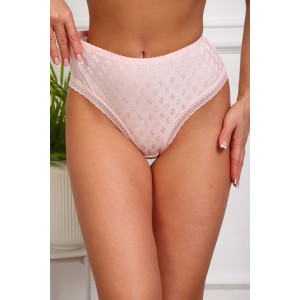 Трусы женские №64961 кружево+нейлон (р-ры: 48-52) розовый