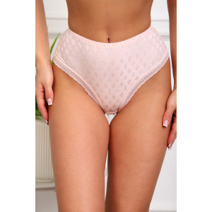 Трусы женские №64961 кружево+нейлон (р-ры: 48-52) розовый