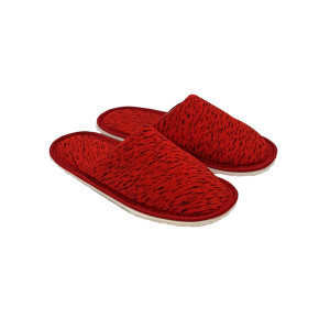 Тапки женские С-6ЖМ-МР кулирка (последний размер) березка-красный 36-37