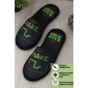 Тапки мужские "Game Over" сетка (последний размер) 43