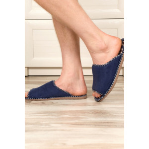 Тапки мужские "Lepilov" арт. 117 флис (последний размер) син клет син кор сред 44