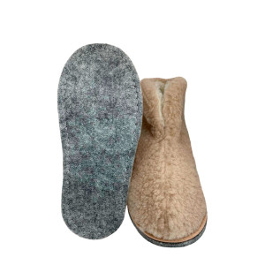 Чуни женские Лайт(ж)ВЛ-МР мех+войлок (последний размер) светло-бежевый 38-39