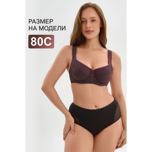 Бюстгальтер женский 2816 OIRO мягкая чаша с сеточкой (последний размер) фиолетовый 85Е