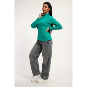 Водолазка женская №74721 кашкорсе (последний размер) морская волна 52