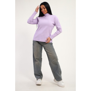 Водолазка женская №74721 кашкорсе (последний размер) лиловый 52