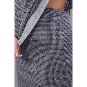 Костюм двойка женский с юбкой №20658 сандра (последний размер) серый 56