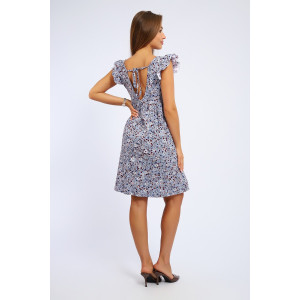 Сарафан женский №83810 кулирка (последний размер) серо-голубой 48,50